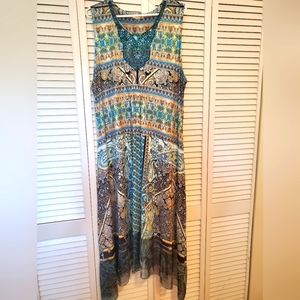 Multi-Color Midi Dress